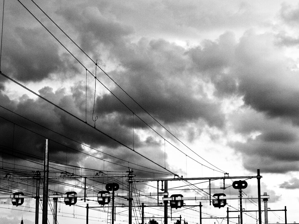 Black and white amsterdam netherlands