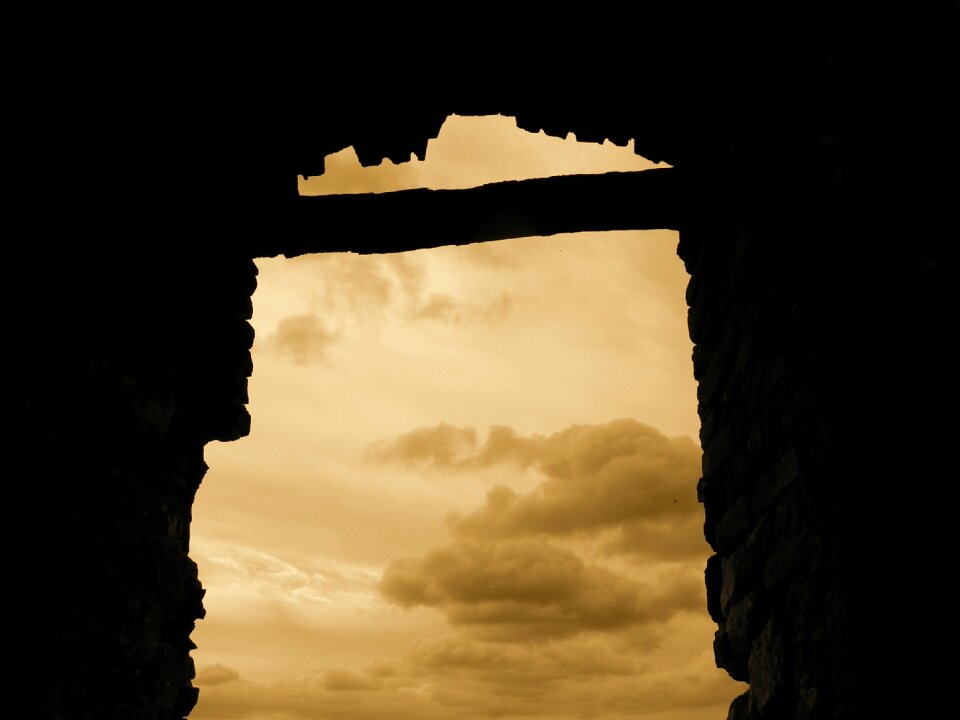 Clouds window middle ages