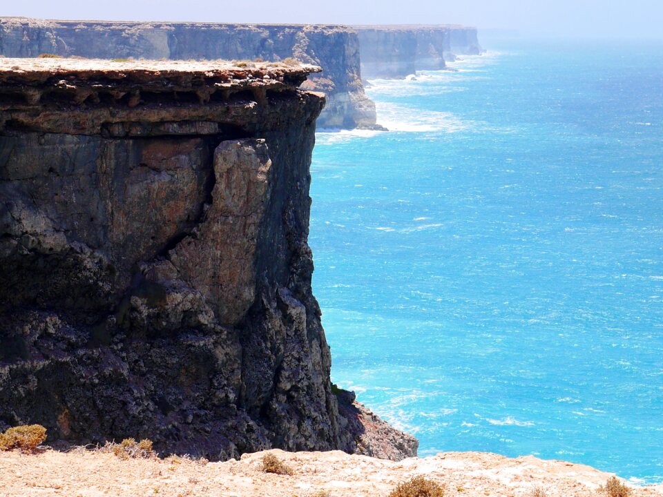 Ocean fjord cliff