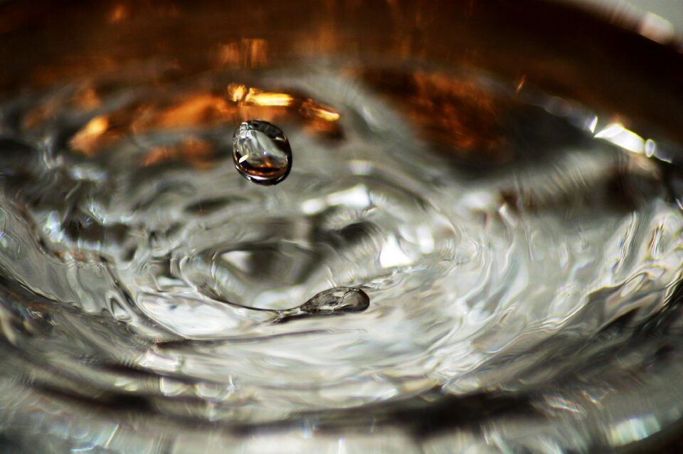 Macro liquid bubble photo