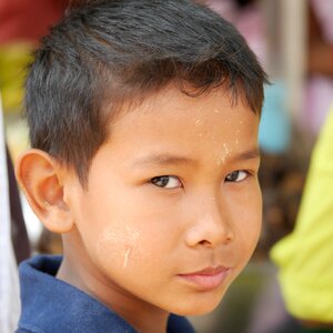 Myanmar child buddhism photo