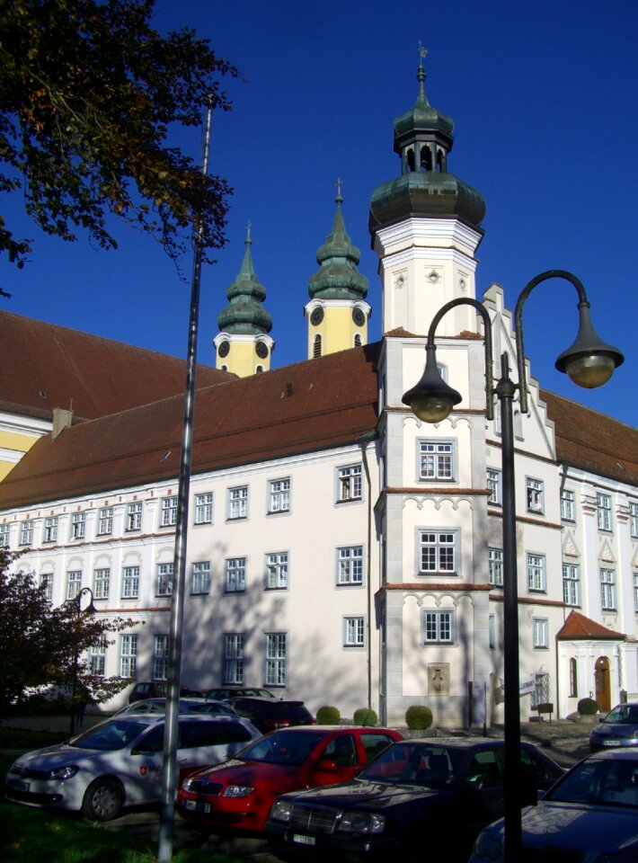 Convent building monastery church church steeples