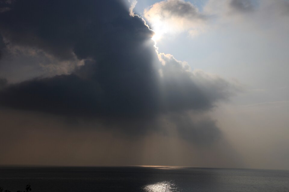 Cloud blue sky sunshine photo