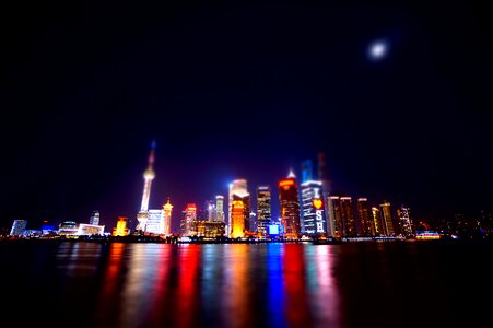 The bund urban landscape bokeh