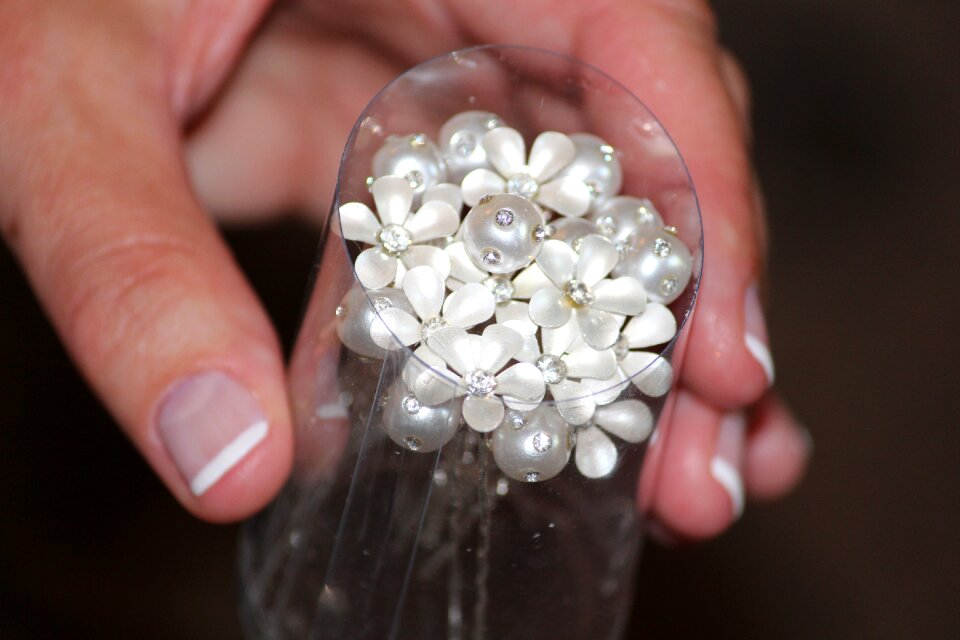 Wedding hair clips balls
