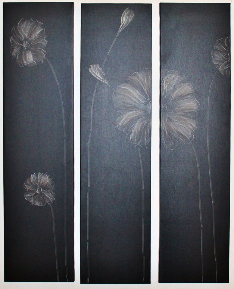 Wood panels wall tiling image