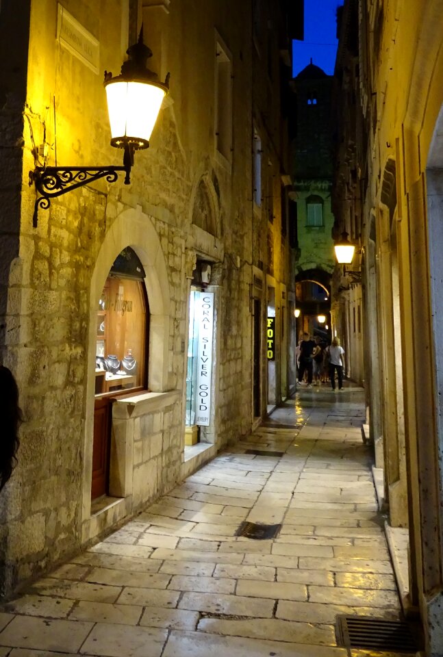 Historic center europe alley