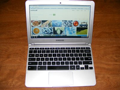 Laptop computer display photo