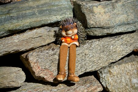 Hedgehog figure stone