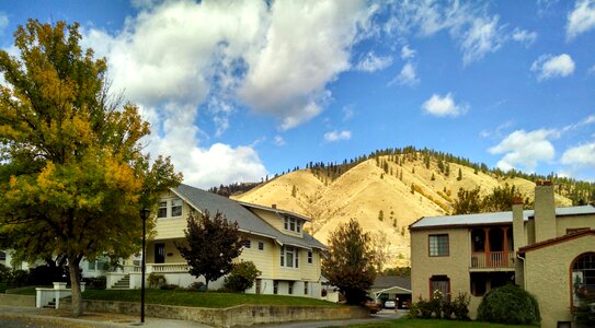 Autumn small town
