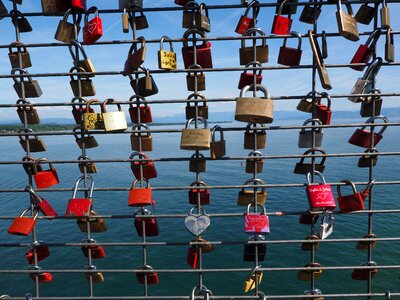 Padlocks symbol eternal love