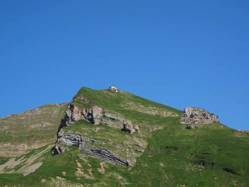 Mountains alpine hut