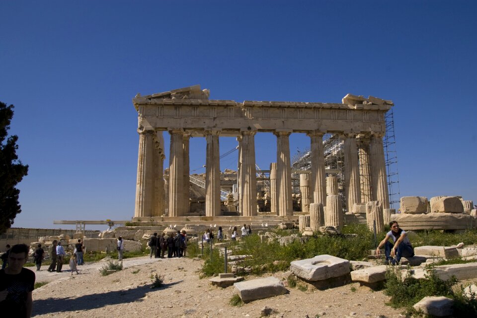 Greece columns antique