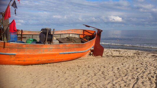 Beach ship hawser photo