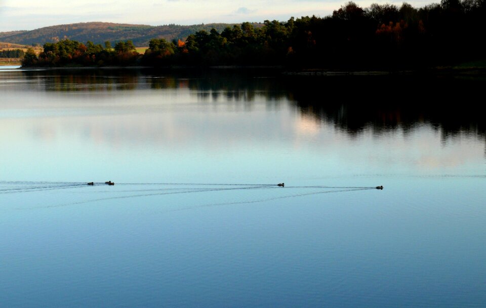 Water sunset landscape