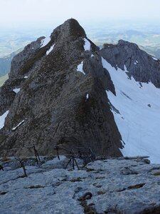 Climbing descent säntis photo