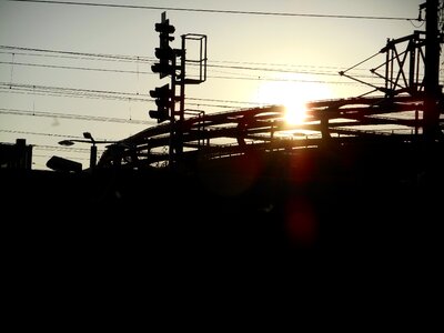 Train power lines energy