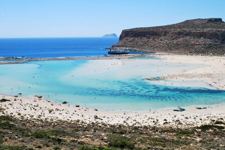 Balos lagoon crete greece photo