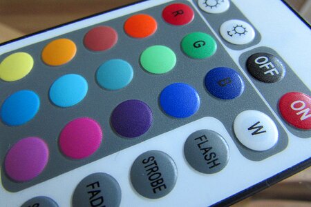 Buttons use part colorful photo