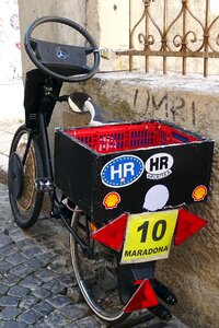 Funny two wheeled vehicle wheel
