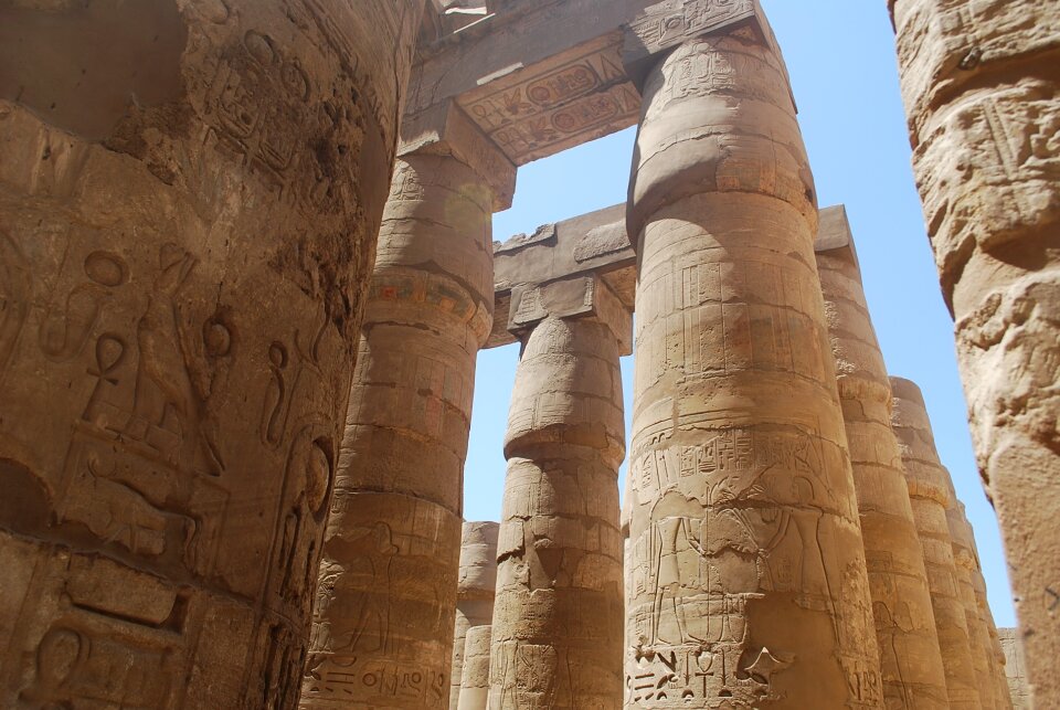 Egypt columns temple