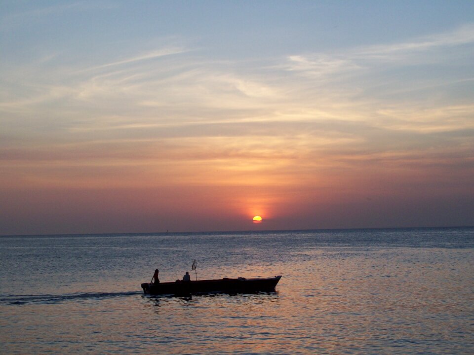 Twilight ocean nature sunset