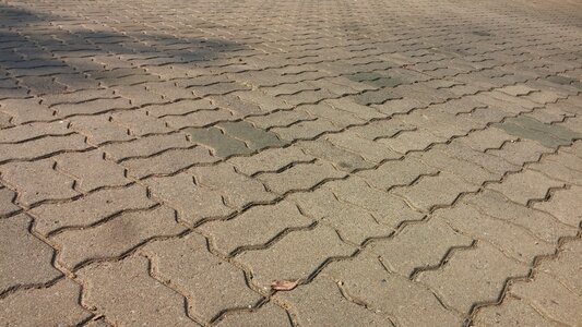 Brick stone sidewalk