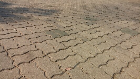 Brick stone sidewalk photo