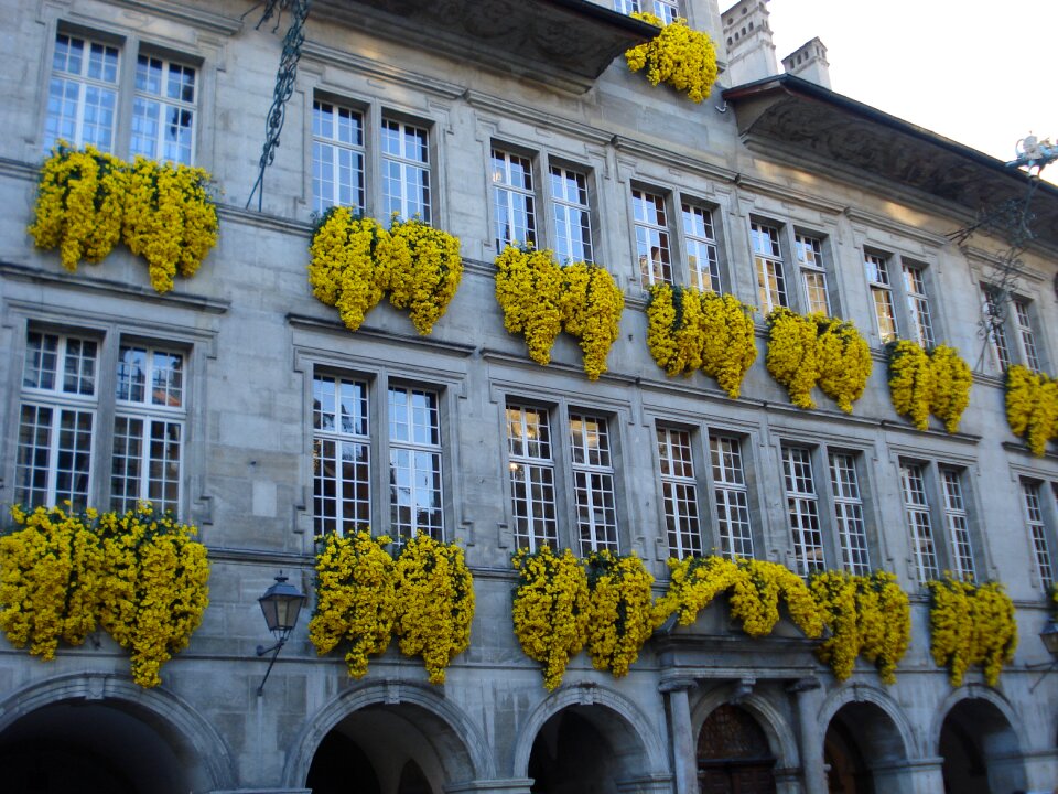 Switzerland yellow facade