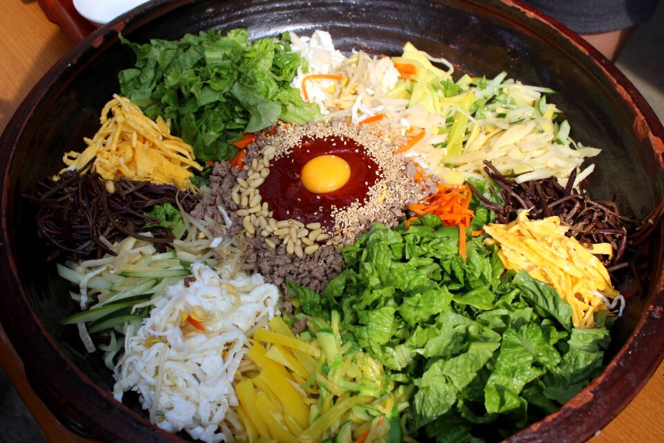 Hanok village republic of korea bibimbap