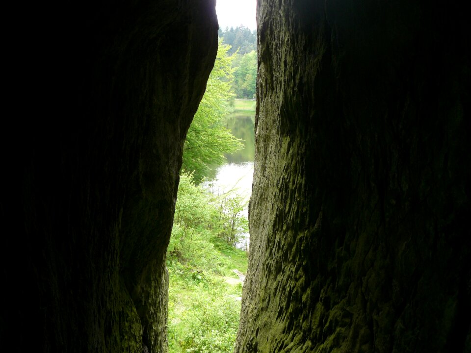 Sandstone-rock formation teutoburg forest sand stone