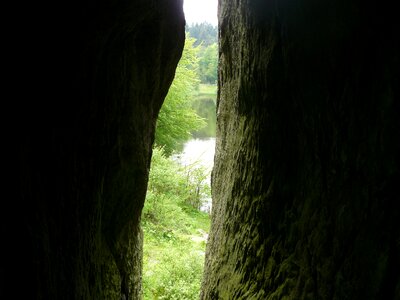 Sandstone-rock formation teutoburg forest sand stone