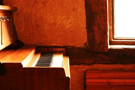 Organ music keyboard photo