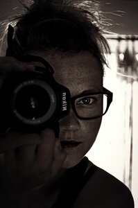 Person camera self-portrait