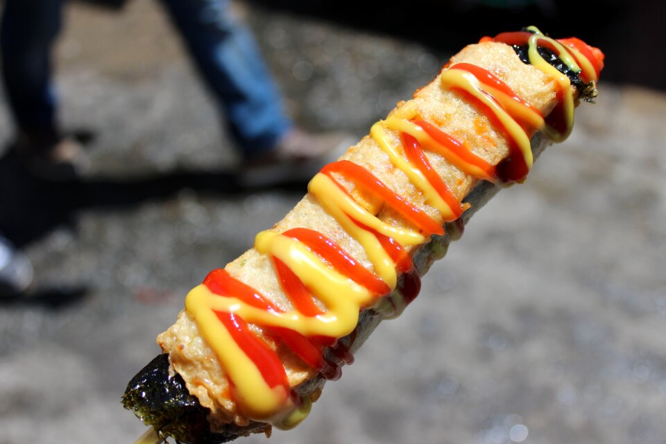 Busan busan kamaboko skewers