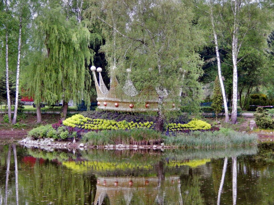 In saw park on the island park
