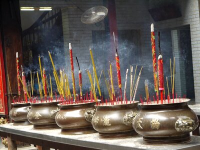 Buddhism smoke religion photo