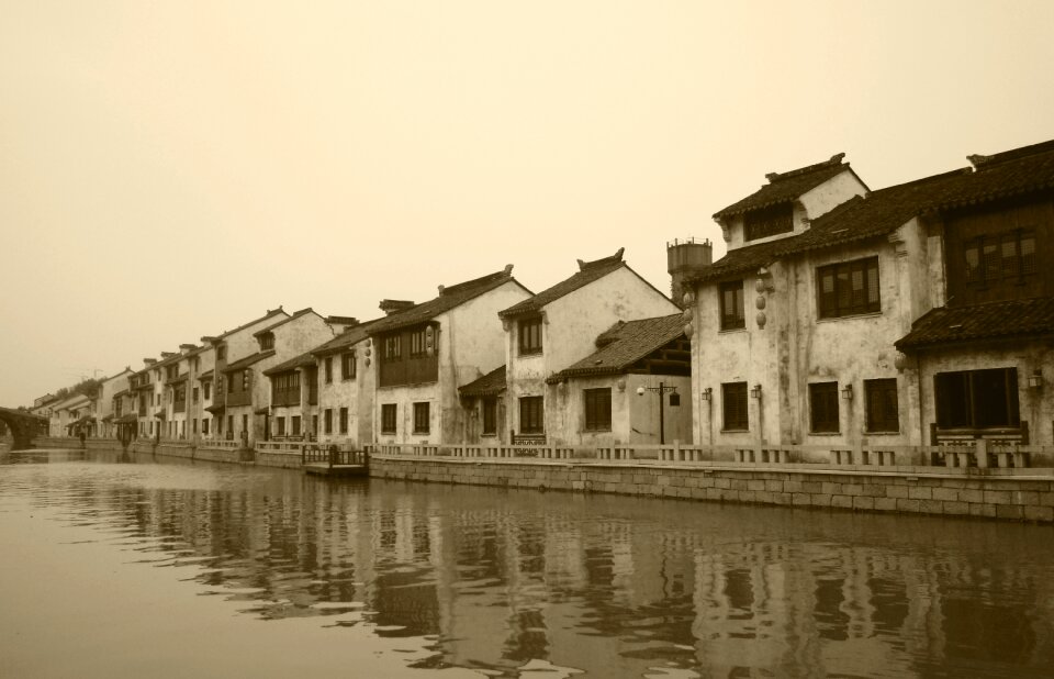 Qingming bridge the scenery watertown