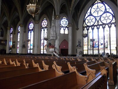 Christianity architecture stained glass
