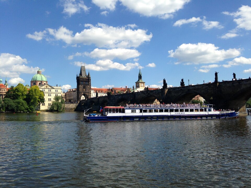 River charles bridge bridge photo