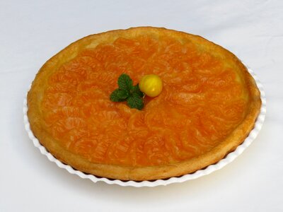 Fruit syrup custard