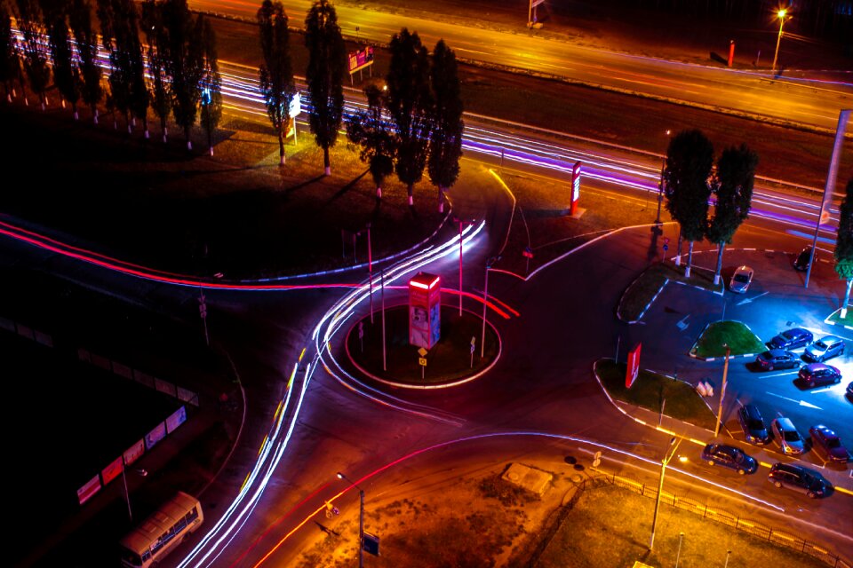 Voronezh night city freezelight