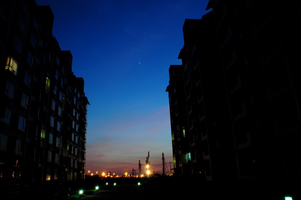 Starry sky construction site china