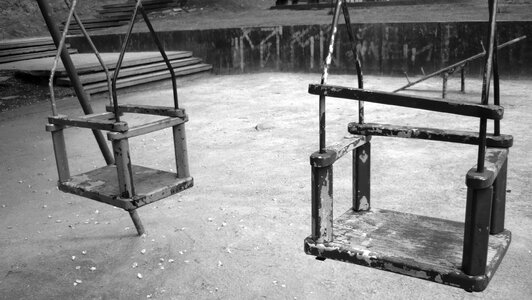 Playground empty children's day