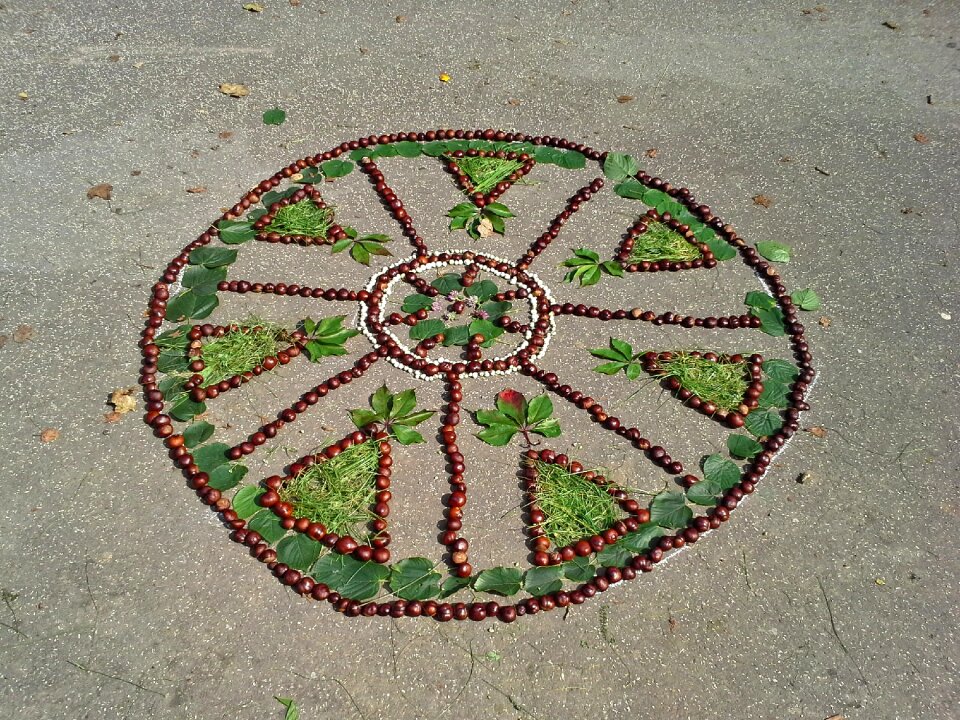 Autumnal park ornament