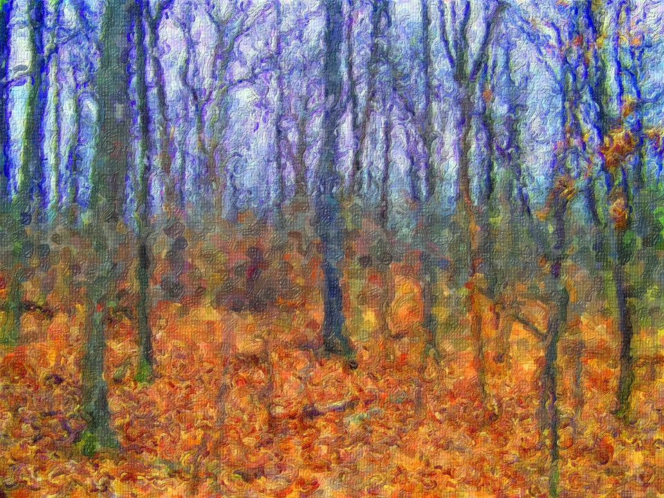 Autumn fall painting