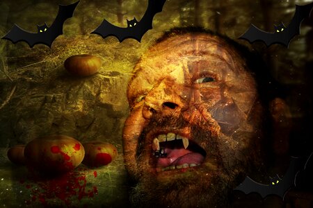 Bats background pumpkin