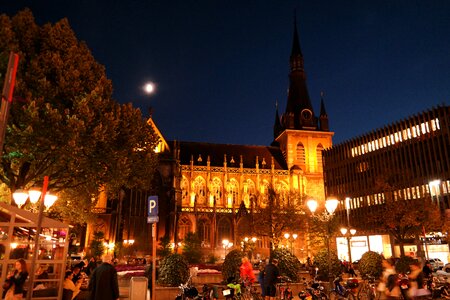 Liège evening light illuminated