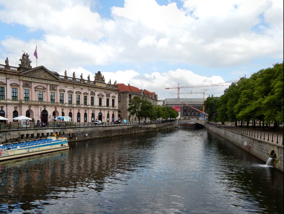 River bridge boat
