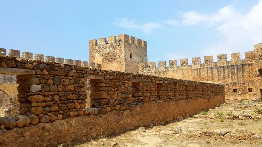 Island of crete castle fortress
